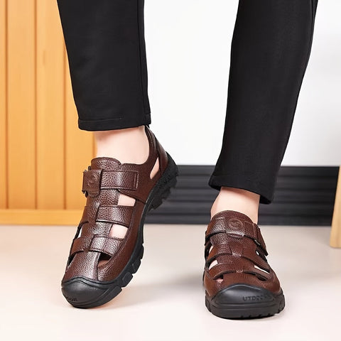 Nachhaltige Herren Outdoor Sandalen – Atmungsaktive Verschluss-Sandalen mit Rutschfester Sohle