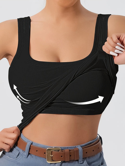 Slim Fit Sommer Top mit Verstellbarem Schnitt – Komfort und Stil in Einem