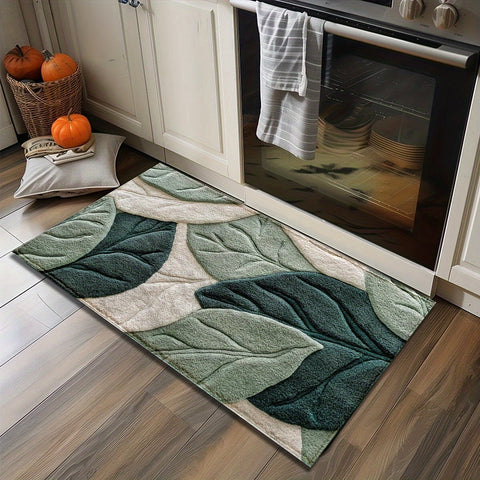 Blätter Badmatte – Absorbierend, Plüsch und Komfortabel für das Badezimmer