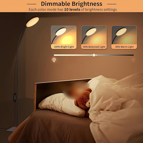 Flexibler LED Stehlampe - Perfekt zum Lesen und Entspannen