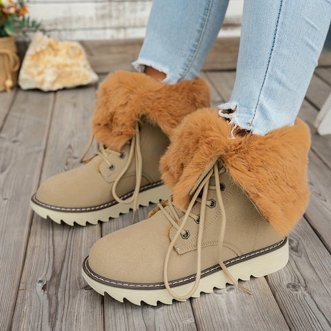 Lieke Winterstiefel mit Schnürsenkeln - Für Stil und Wärme
