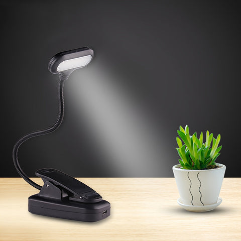 Flexible Cliplampe - Tragbare Leselampe mit Verstellbarem Hals für Zuhause oder Unterwegs