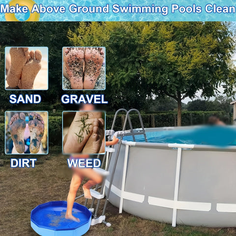Tragbares Faltbares Fußbad – Einfache Eingangsfußwaschanlage für den Pool
