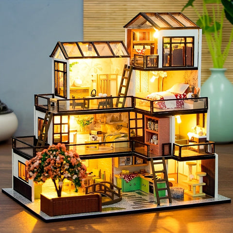 Lichtnest Miniaturhaus - Kreativer Bau Spaß für jeden Hobbyisten