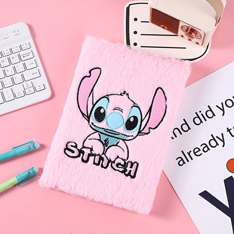 Stitch Plüsch Tagebuch – Kawaii Cartoon Notizbuch für Erwachsene und Kinder