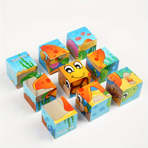 Bunte Blockpuzzle Abenteuer - Pädagogisches Spielzeug für Kinder