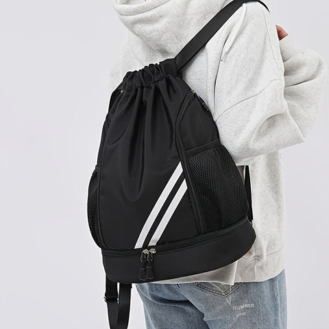 Stylische Nylon-Gymtasche mit Kordelzug – Praktisch und Wasserdicht für Sport und Reisen