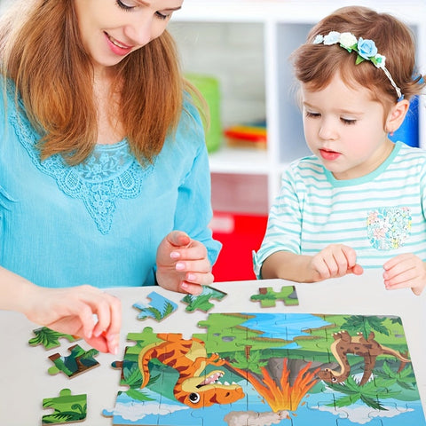 Bildungs-Dinosaurier-Puzzle - Für kreatives Lernen und Spielspaß