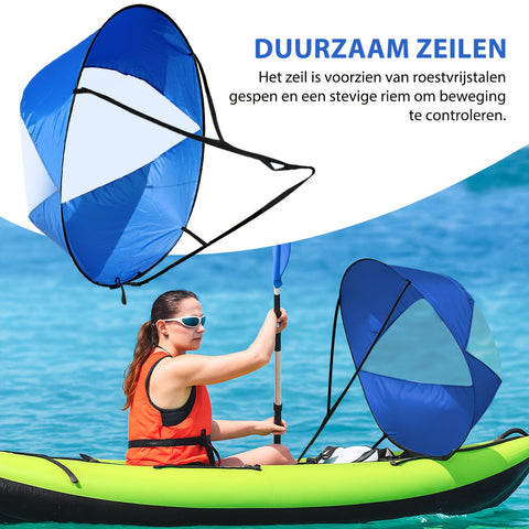 SpeedSail Faltbares Kajaksegel – Effizient und Einfach zu Benutzen