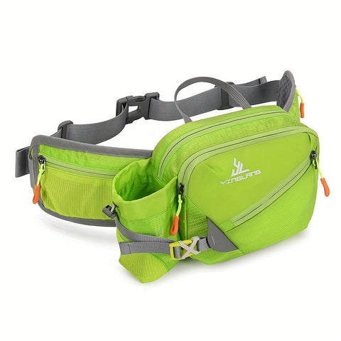 Vielseitige Lauf-Hüfttasche mit Wasserflaschenhalter – Langlebiges Nylon mit Reißverschlüssen für Wandern und Marathons