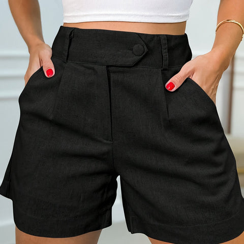 Elegante Hochtaillierte Shorts – Komfort und Stil in Einem