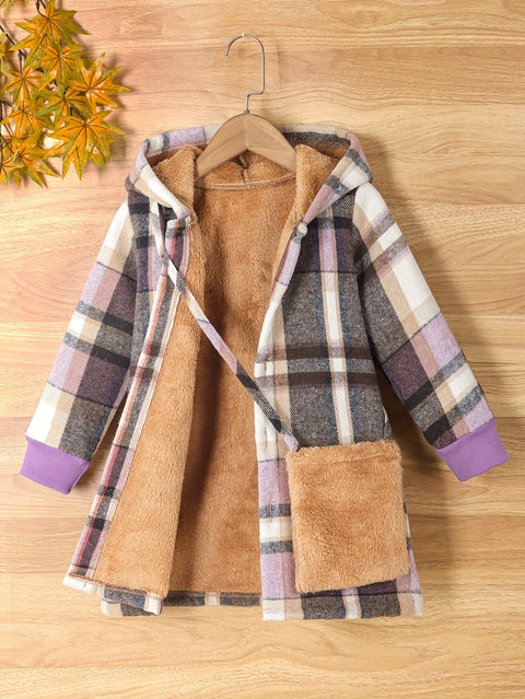 Fleur Fleece Karierte Jacke für Kinder - Warm und Stilvoll für den Winter