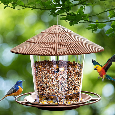 Vogelfutterstation in Pilzform – Praktisch und Dekorativ für Gärten und Außenbereiche
