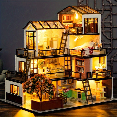 Lichtnest Miniaturhaus - Kreativer Bau Spaß für jeden Hobbyisten