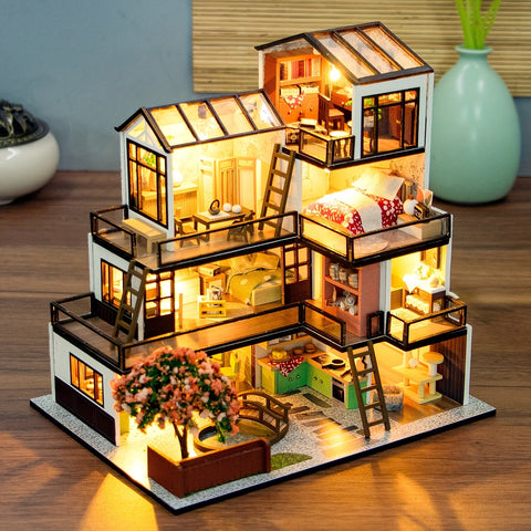 Lichtnest Miniaturhaus - Kreativer Bau Spaß für jeden Hobbyisten