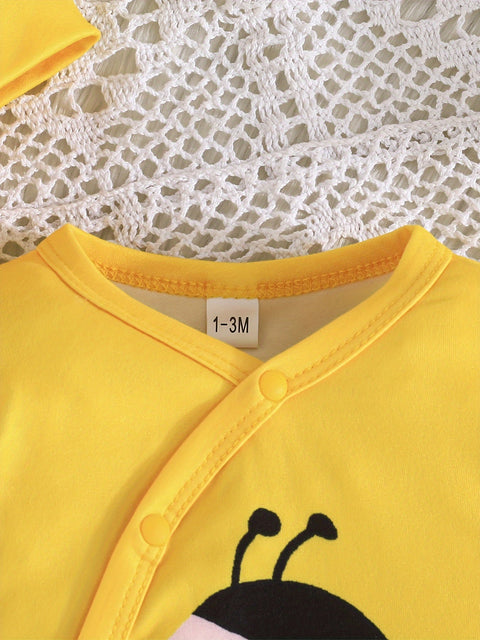 Süßes Bienen Jumpsuit Set – Perfekt für Outdoor-Abenteuer für Babys