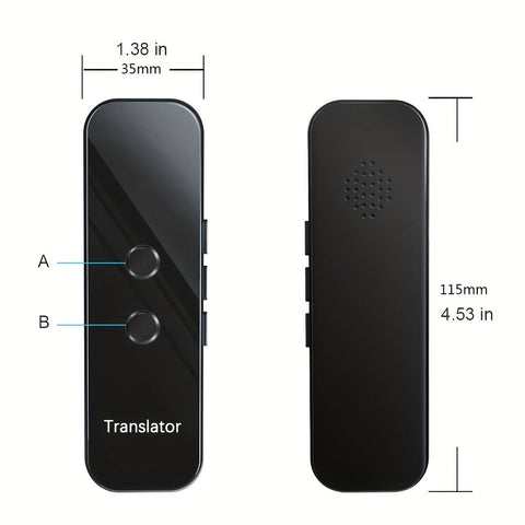 Tragbarer Zwei-Wege Sprachübersetzer – USB Aufladbar und Mit Eingebautem Wi-Fi