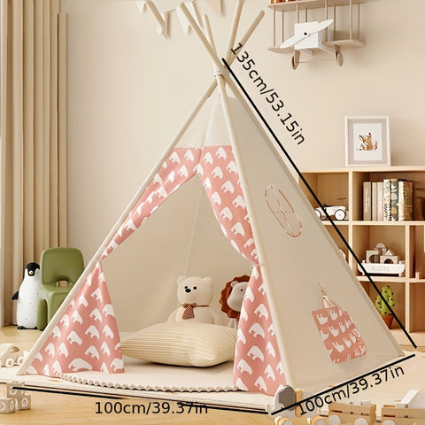 KiddieTipi Multifunktionales Tipi-Zelt - Weiche Zelte für drinnen und draußen