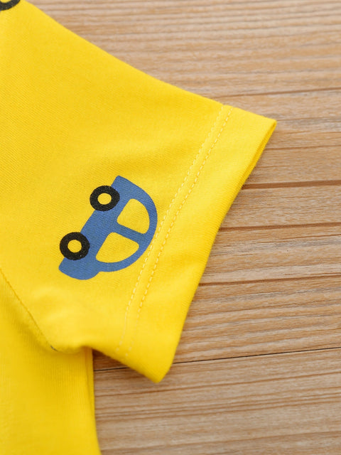 Verspielter Auto Babystrampler für Babys – Perfekt für Sommerabenteuer