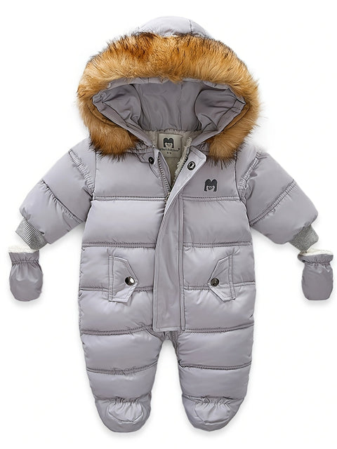 Schneebaby Overall – Warme Winter-Overall mit Kapuze für Draußen