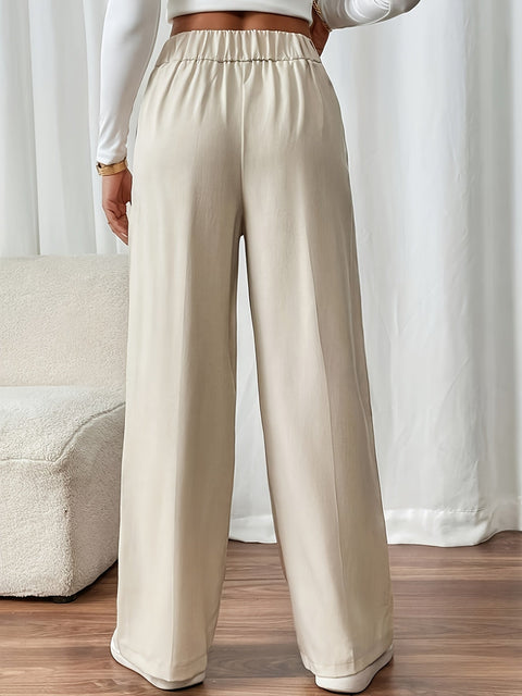 Elegante Hohe Taille Weite Hose – Komfortabel und Stilvoll