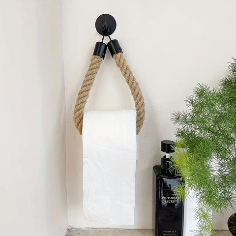Toilettenpapierhalter aus Hanfseil - Für stilvolle Badezimmer