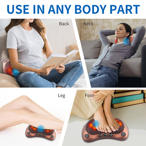Ergonomisches Massagekissen – Mit Magnetotherapie und Verstellbarer Geschwindigkeit für Ultimative Entspannung