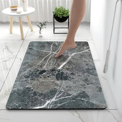 AquaArt Luxe Badmatte - Wasserabsorbierend und Schnelltrocknend