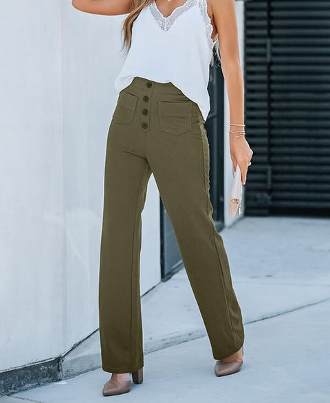 Lotte High-Waist Hose – Stilvoll, Bequem und Lässig