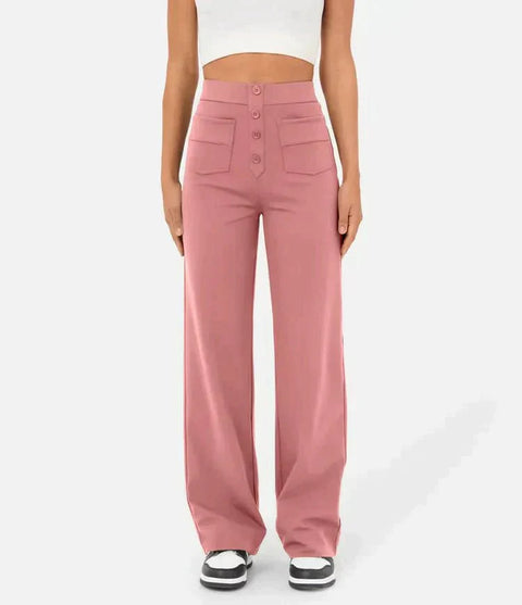 Lotte High-Waist Hose – Stilvoll, Bequem und Lässig