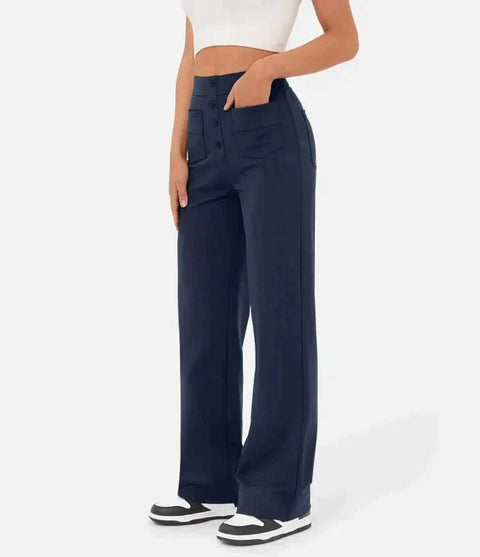 Lotte High-Waist Hose – Stilvoll, Bequem und Lässig