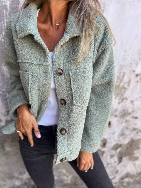 Sannes Gemütlicher Teddyjacke - Für Warme und Stilvolle Tage