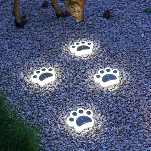 Solar Pfotenabdruck Gartenlampen - Stimmungsvol und Energiesparend