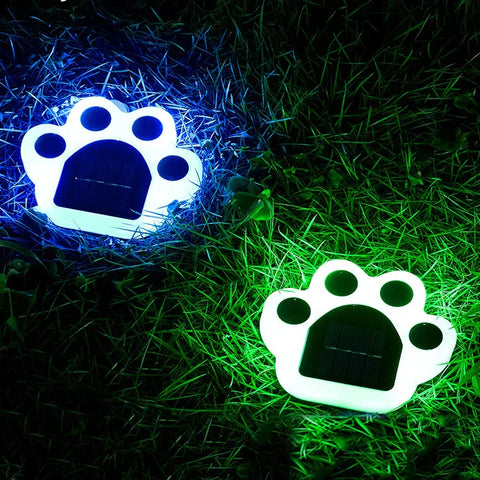 Solar Pfotenabdruck Gartenlampen - Stimmungsvol und Energiesparend