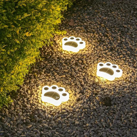 Solar Pfotenabdruck Gartenlampen - Stimmungsvol und Energiesparend