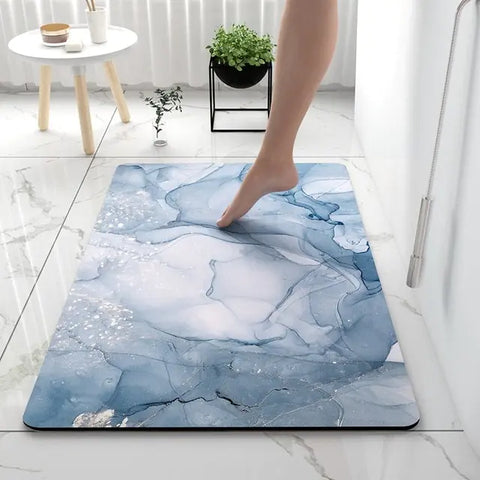 AquaArt Luxe Badmatte - Wasserabsorbierend und Schnelltrocknend