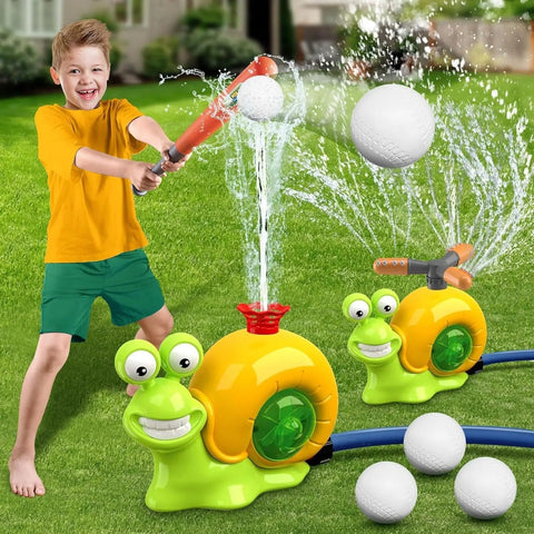 Wasserspaß Schnecken Baseball Set - Sportlich Spielen und Spritzen