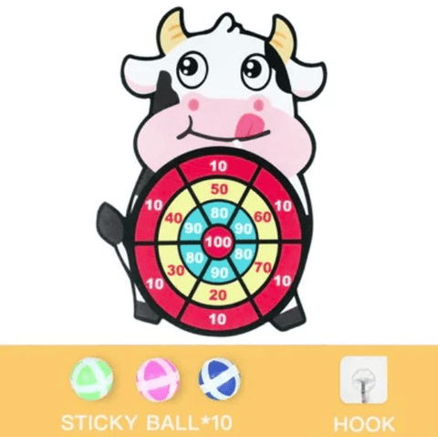 Tierfreunde Klebedartboard - Sicherer Spaß für Kinder