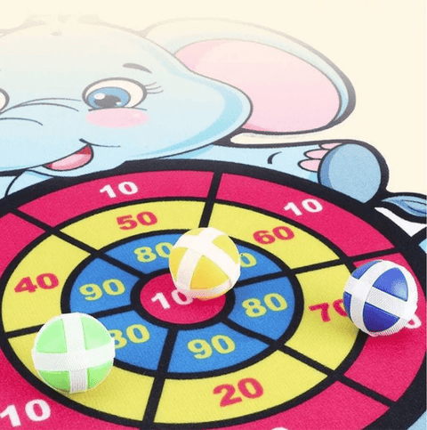 Tierfreunde Klebedartboard - Sicherer Spaß für Kinder