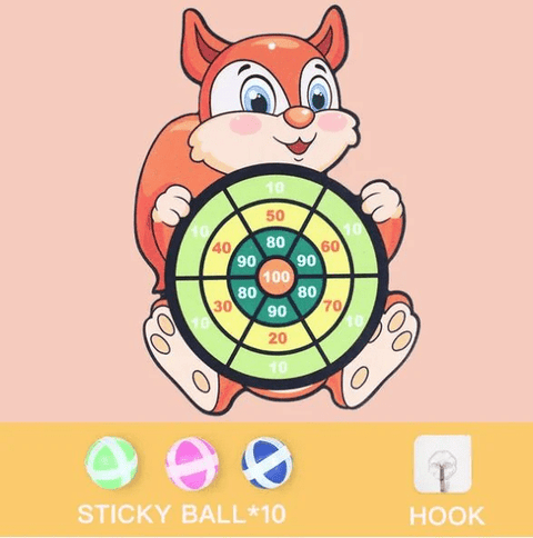 Tierfreunde Klebedartboard - Sicherer Spaß für Kinder