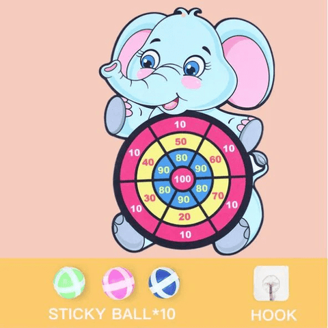 Tierfreunde Klebedartboard - Sicherer Spaß für Kinder