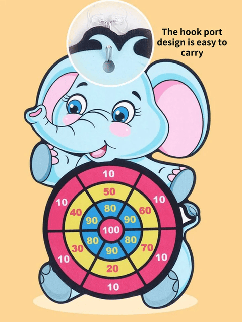 Tierfreunde Klebedartboard - Sicherer Spaß für Kinder