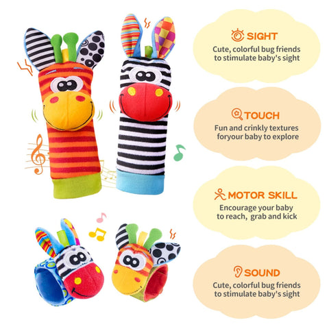 Baby Rammelsocken Set - Weich und Musikalisch