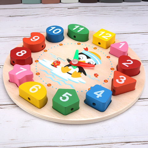ZeitLehrer - Holz Uhr für Bildungs-Spielspaß
