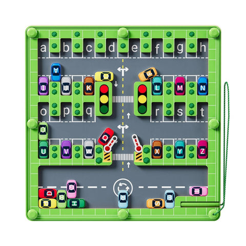Kleinkind Parkplatz Labyrinth - Lernen und Spielen mit Buchstaben