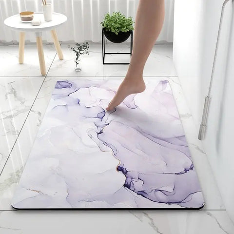 AquaArt Luxe Badmatte - Wasserabsorbierend und Schnelltrocknend